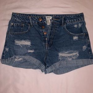 Forever 21 blue jean shorts